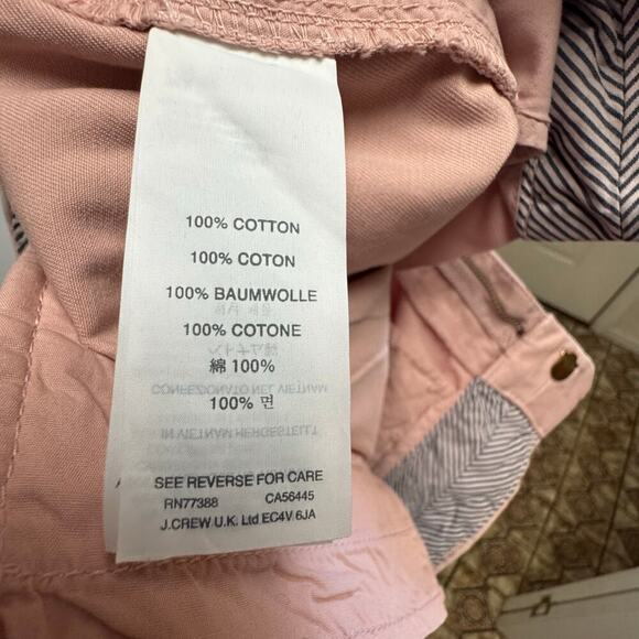 J.Crew Chino Shorts Pink Cotton Style 61456 | Classic Mid-Rise | Women’s - Picture 6 of 7